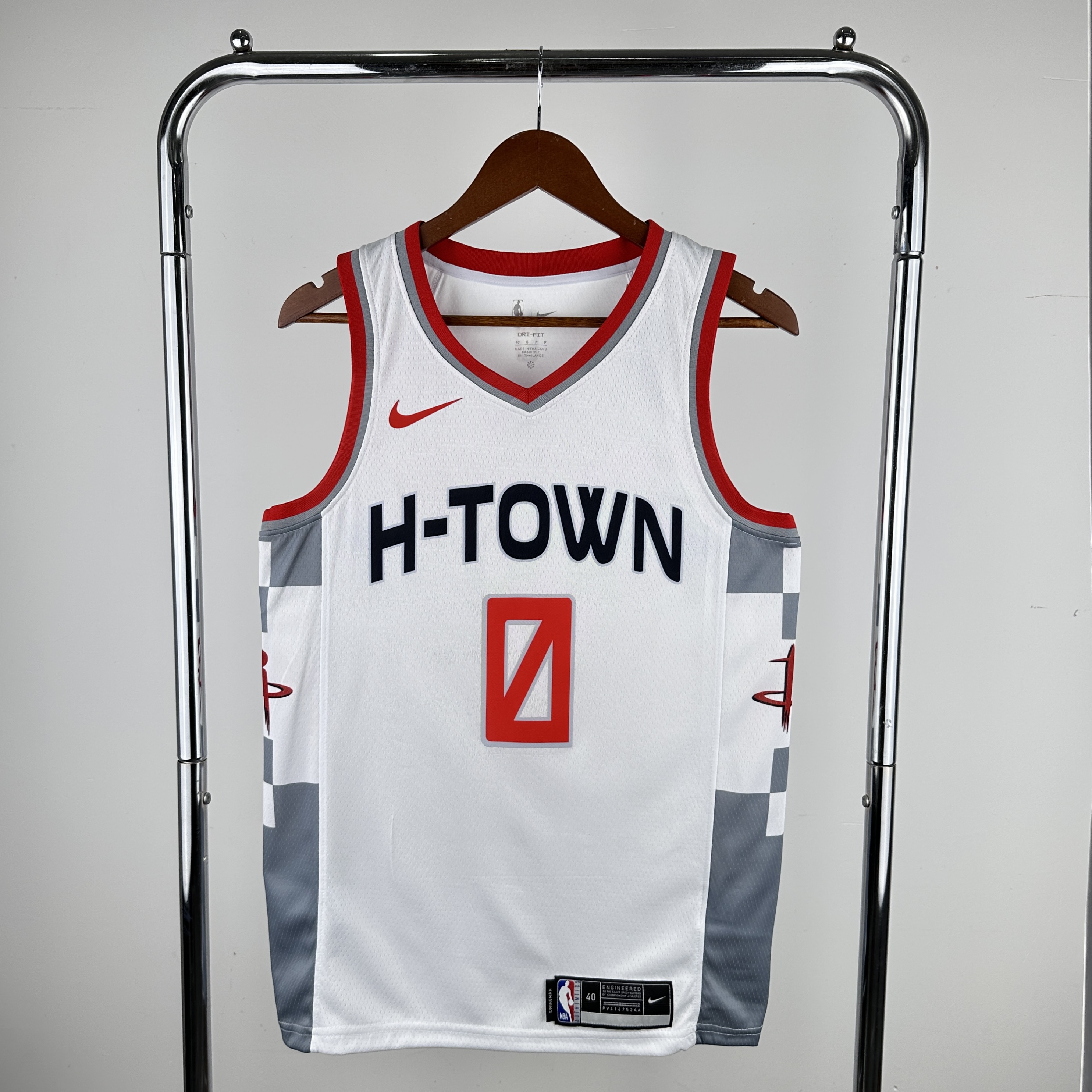 Men Houston Rockets #0 Westbrook White City Edition Nike 2024 NBA Jersey->houston rockets->NBA Jersey